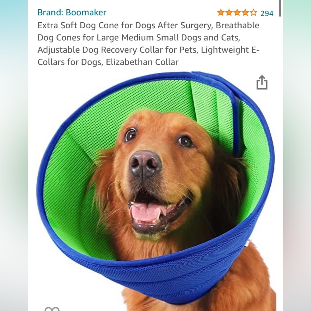 Boomaker Reversible Extra Soft Dog Cone